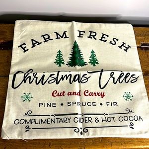 Pack of 4 Christmas holiday pillow covers farm style